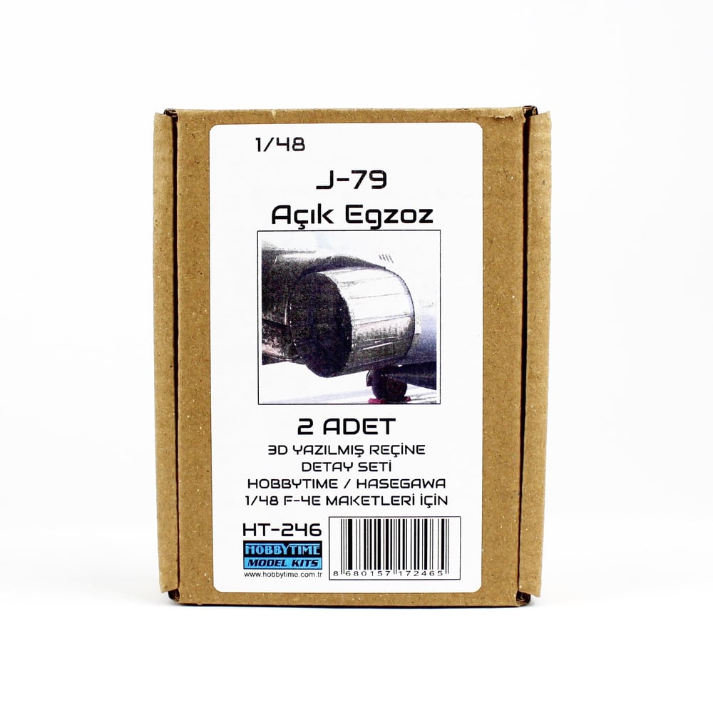 Hobbytime 246 1/48 Ölçek, J-79 Açık Egzost, 3D Yazılmış Reçine Detay Seti