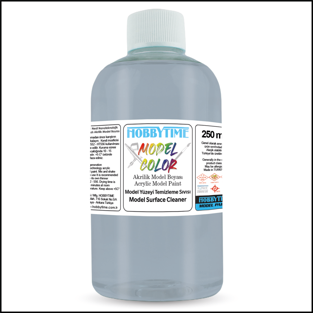 Hobbytime 558 250 ml. Model Yüzeyi Temizleme Sıvısı (Model Surface Cleaner)