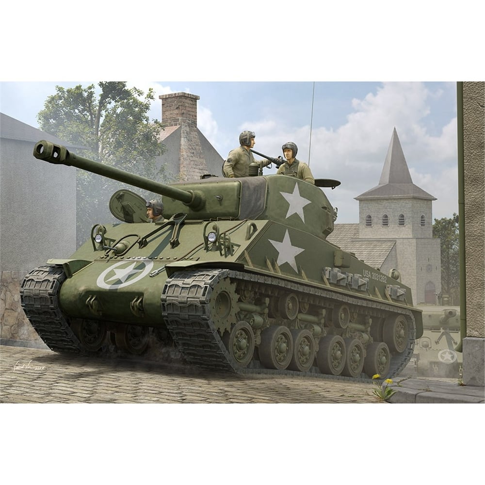 I Love Kit 61615 1/16 Ölçek, M4A3E8 Sherman (Easy Eight) Tankı, Plastik Model Kiti