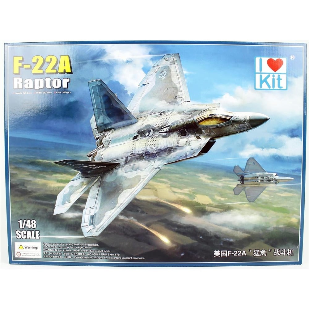 I Love Kit 62801 1/48 Ölçek, F-22A Raptor Savaş Uçağı, Plastik Model kiti
