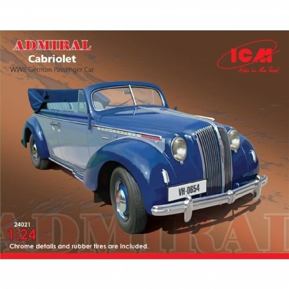 ICM 24021 Scale 1:24,Admiral Cabriolet, WWII German Pa