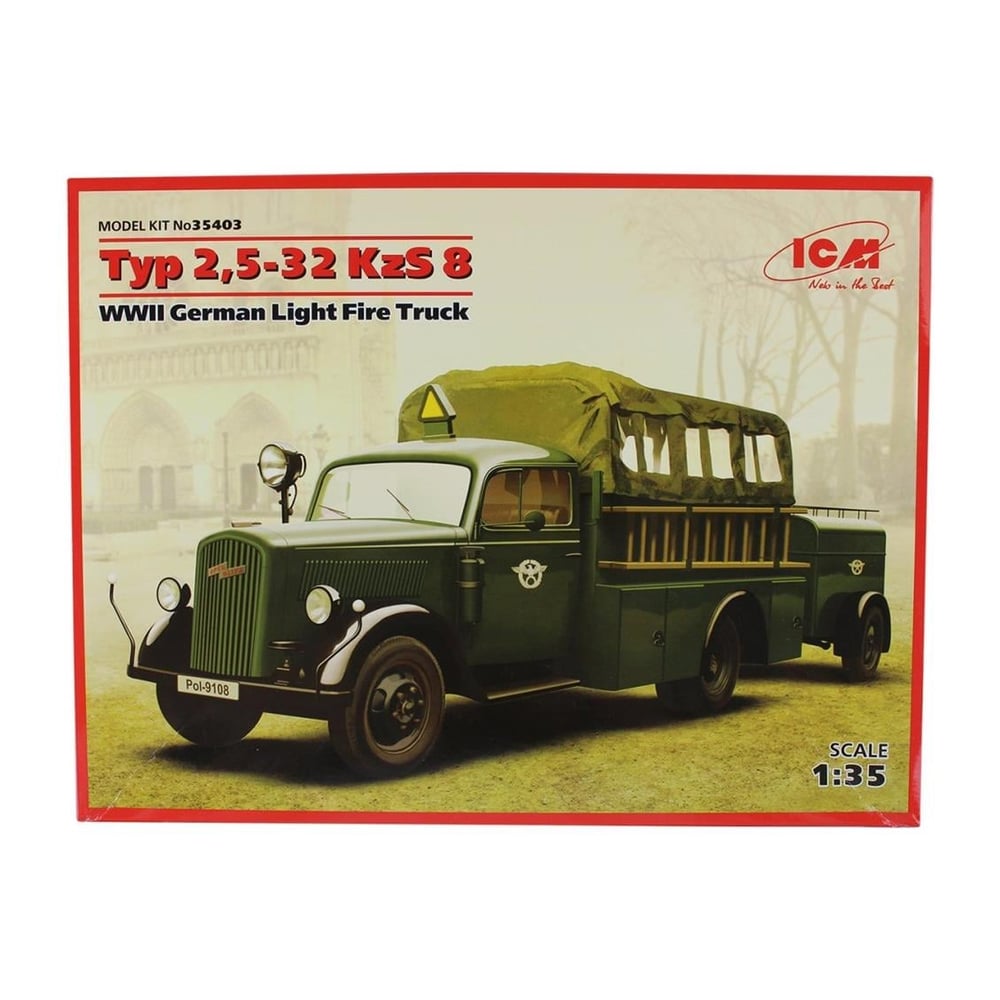 ICM 35403 1/35 Ölçek, Typ 2532 KzS 8 WWII German Light Fire T