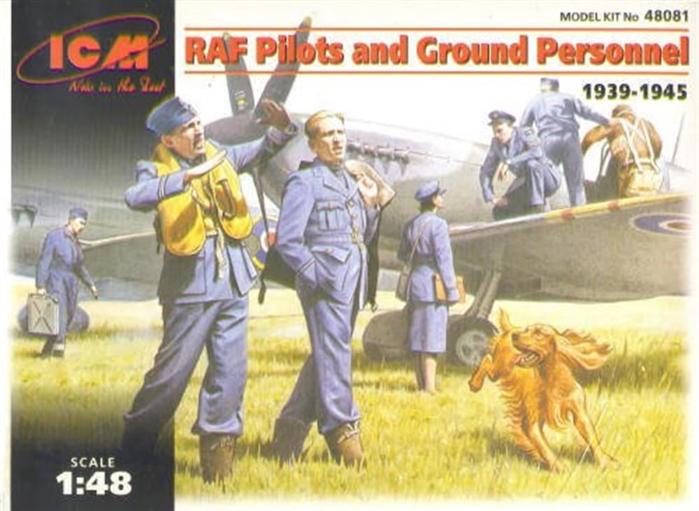 ICM 48081 1/48 Ölçek, RAF Pilots and Ground Personnel 1939194