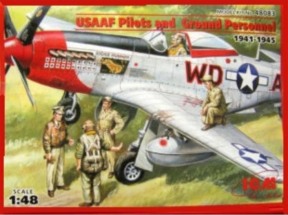 ICM 48083 1/48 Ölçek, USAAF Pilots and Ground Personnel 19411