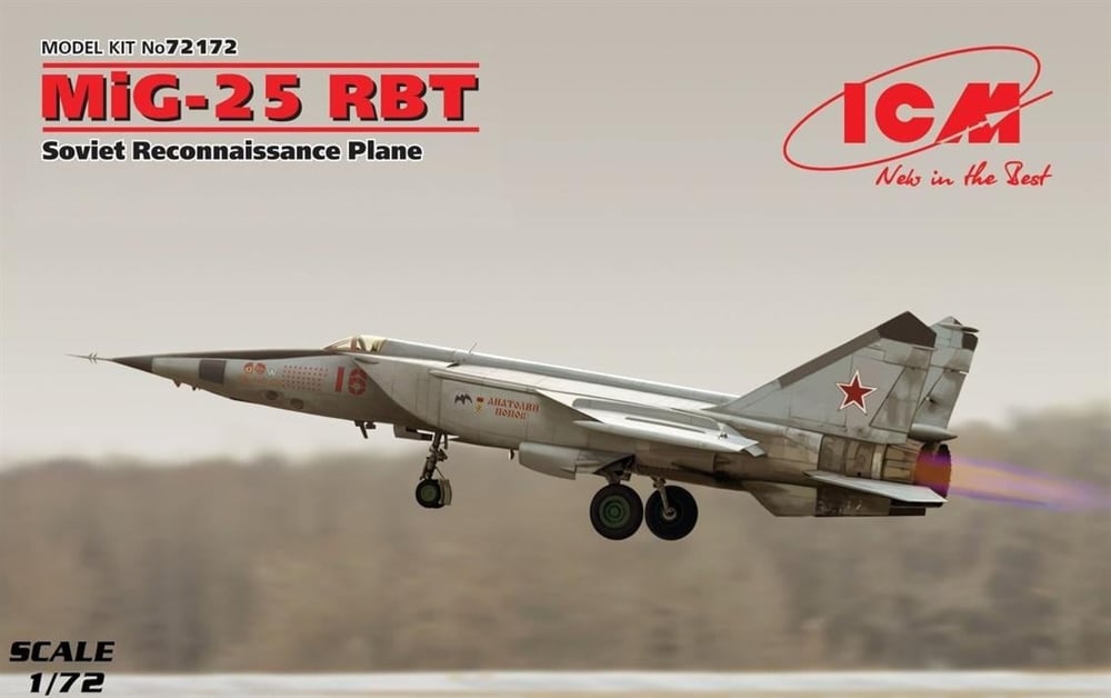 ICM 72172 MiG-25 RBT, Soviet Reconnaissance Plane (100