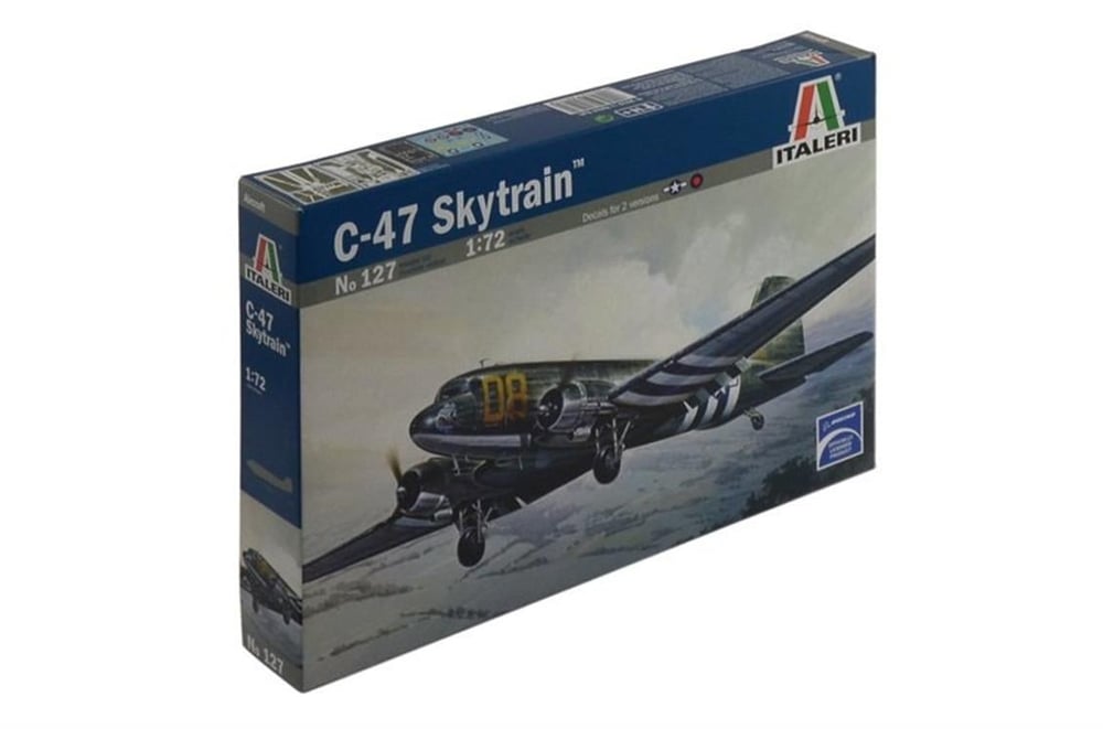 Italeri 0127S 1/72 Ölçek, C-47 Skytrain Askeri Uçak, Plastik Model kiti
