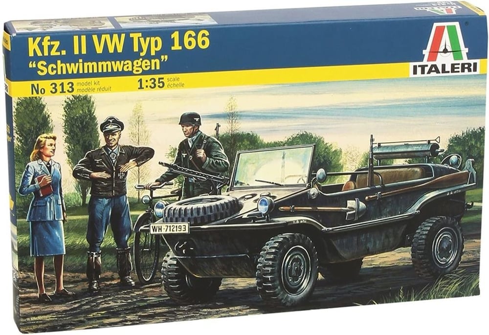 Italeri 0313S 1/35 Ölçek, Kfz. 69 Schwimmwagen Amfibik Askeri Araç, Plastik Model kiti