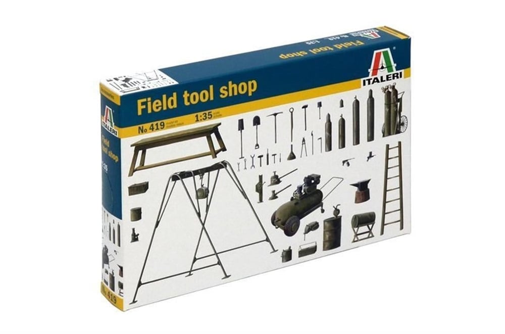 Italeri 0419S 1/35 Ölçek, Tamirhane Ekipmanları, Plastik Model kiti
