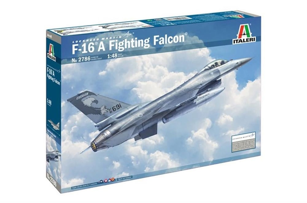 Italeri 2786S 1/48 Ölçek, F-16A Fighting Falcon Savaş Uçağı, Plastik Model kiti