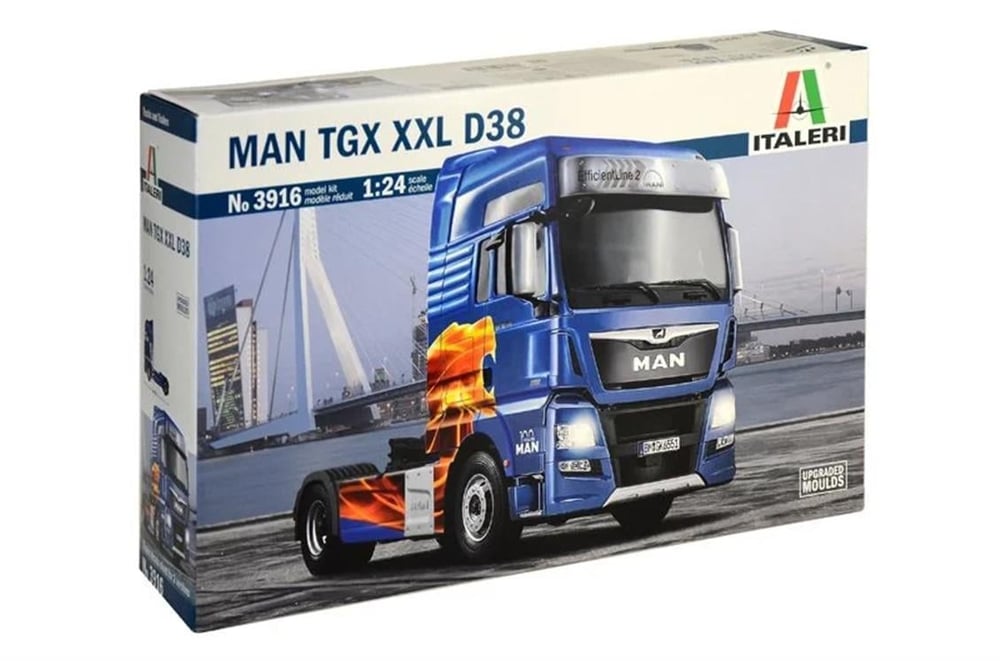Italeri 3916S 1/24 Ölçek, MAN TGX XXL D38 Çekici, Plastik Model kiti
