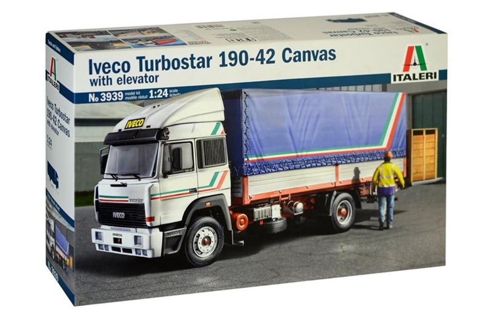 Italeri 3939S 1/24 Ölçek, IVeco Turbostar 190-42 Canvas Çekici, Plastik Model kiti