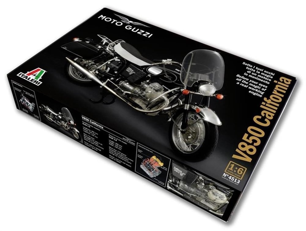 Italeri 4513S 1/6 Ölçek, Moto Guzzi V850 California Motorsiklet, Plastik Model kiti