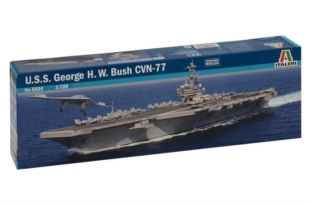 Italeri 5534S 1/720 Ölçek, U.S.S. George H.W. Bush CVN 77 Uçak Gemisi, Plastik Model kiti