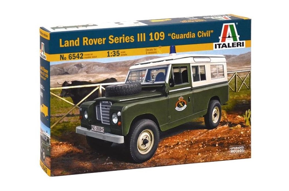 Italeri 6542S 1/35 Ölçek, Land Rover III 109 (Sivil Muhafız) Askeri Araç, Plastik Model kiti