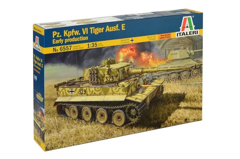 Italeri 6557S 1/35 Ölçek, Pz.Kpfw.VI Tiger Ausf.E Tank, Plastik Model kiti