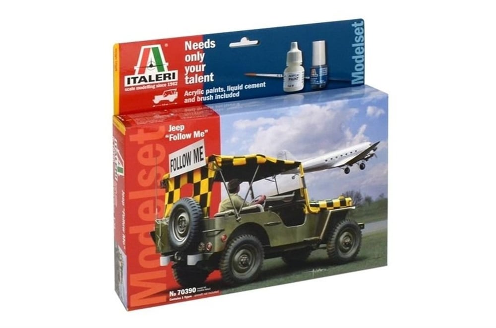 Italeri 70390 1/35 Ölçek, Askeri Jeep (Follow Me) Plastik Maket Seti