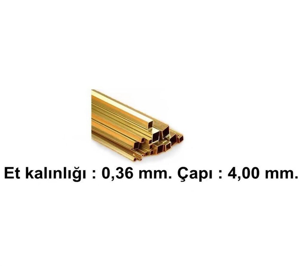 K&S 10152 Prinç Köşeli Boru - 0.36 Mm. Çeperli -4,00