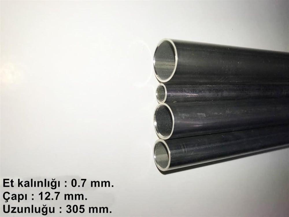 K&S 17123 Paslanmaz Çelik Yuvarlak Boru -0,7 Mm. Çeper