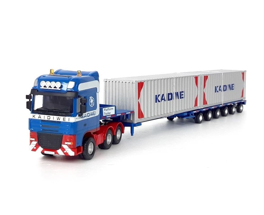 Kaidiwei 625022 1/50 Ölçek, Çift Dingil Uzun Lowbed Dorse Tır