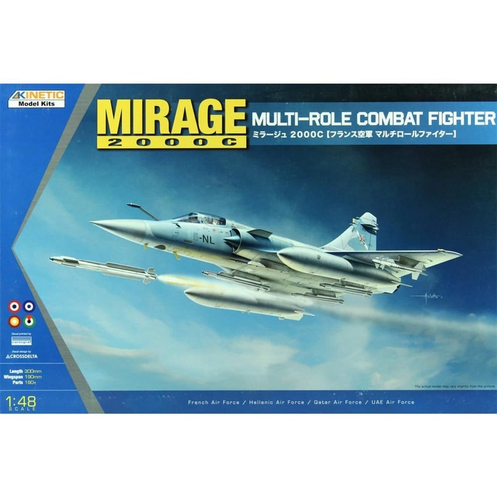Kinetic K48042 1/48 Ölçek, Mirage 2000 B/N/D Savaş Uçağı, Plastik Model kiti