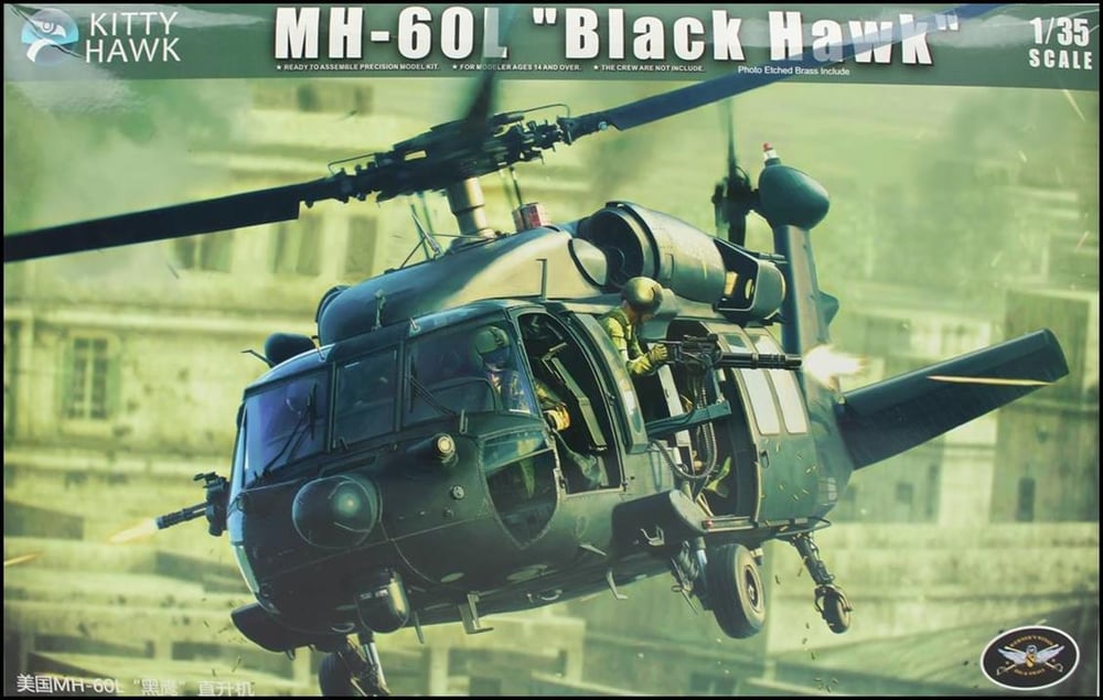 Kitty Hawk 50005 1/35 Ölçek, MH-60L Black Hawk, Askeri Helikopter Plastik Model kiti