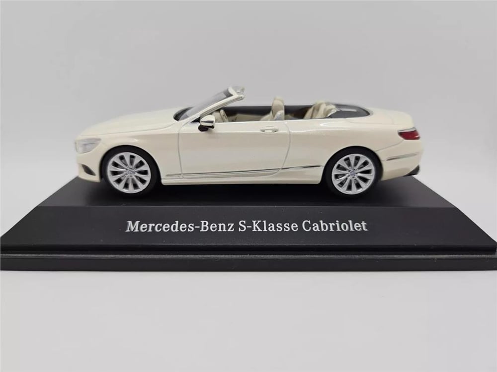 Kyosho B66960353 1/43 Ölçek, Mercedes Benz S Class (A217) Spider 2015, Diamond White Bright Metallic, Sergilemeye Hazır Metal A