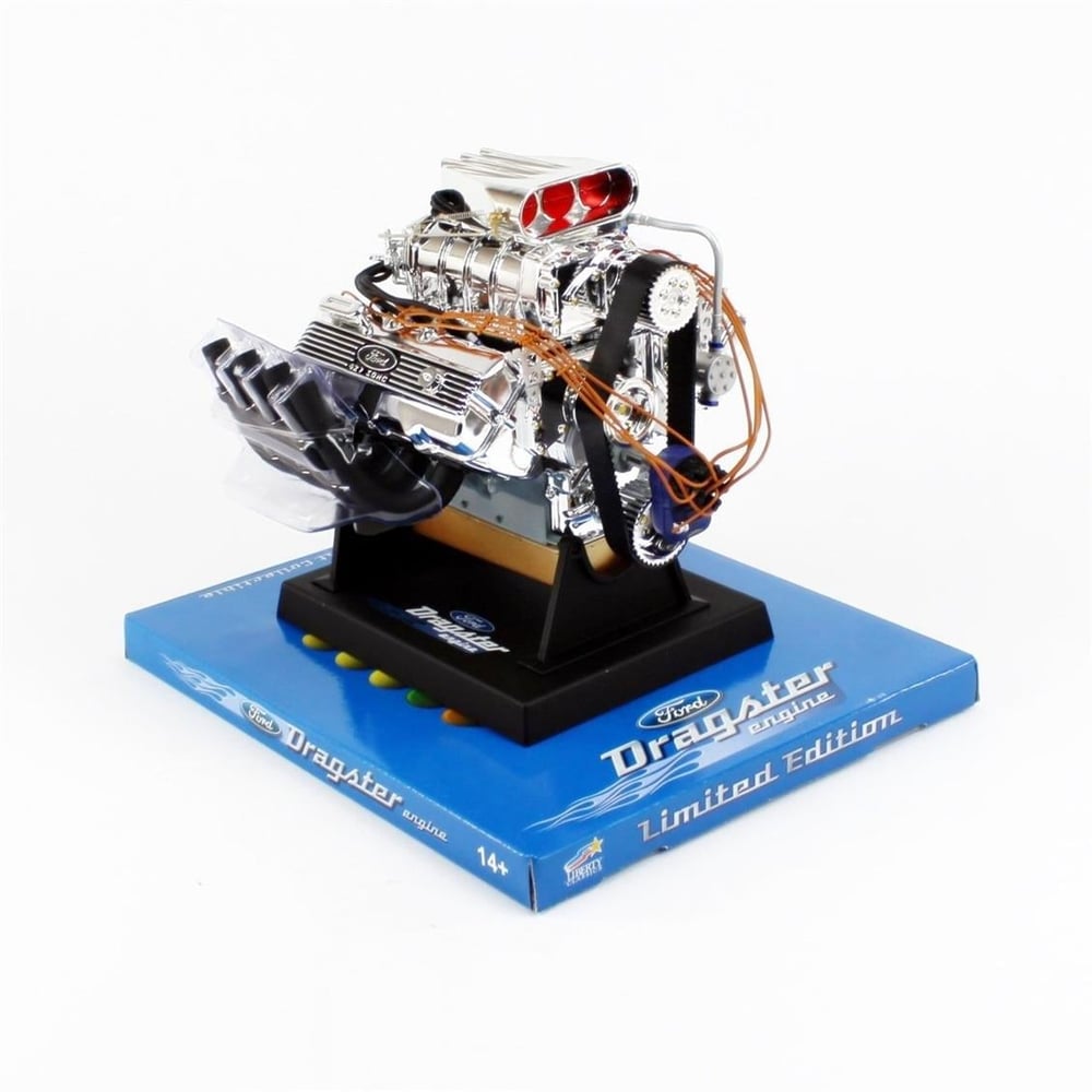 Liberty Classics 84029 1/6 Ölçek, Top Fuel 427 Ford Cid SOHC Dragster Motoru, Plastik Motor Maketi
