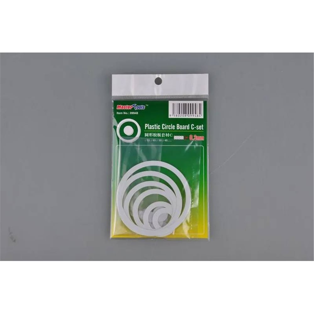 MST 09948 Plastik Daireler Seti.C, 0.3 mm. (45,55,65,75 mm.)