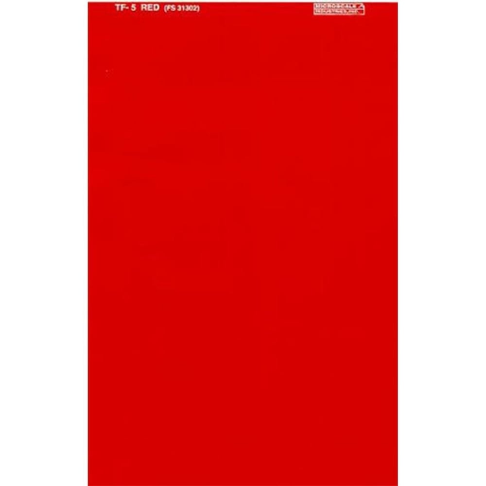 Microscale TF5 Trim Film - Size-7-1/4 X 4-1/2-Red Fs31302..