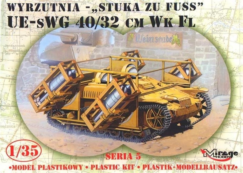 Mirage 35519 1/35 Ölçek, Ueswg 40/32Cm Wk Fl Stuka Zu Fuss Selfp, Plastik Model kiti