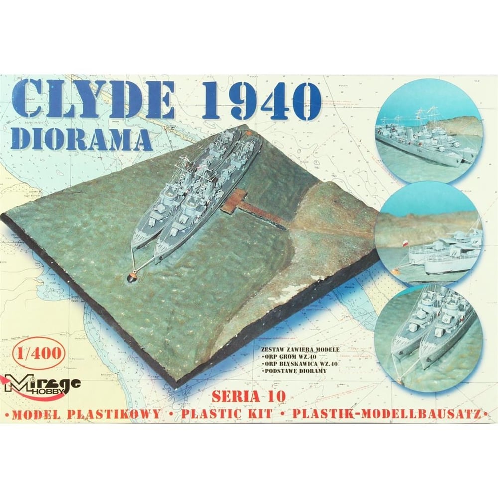 Mirage 40102 1/400 Ölçek, Clde 1940 Dıaroma, Plastik Model kiti