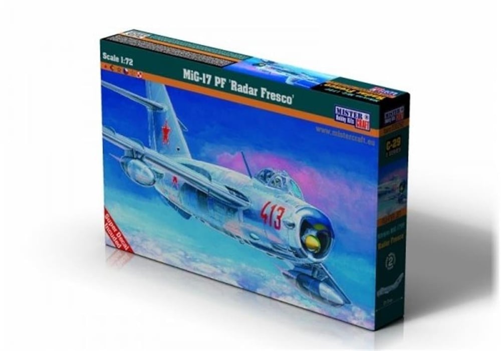 Mistercraft C029 1/72 Ölçek, MiG-17 PF (Radar Fresco) Savaş Uçağı, Plastik Model kiti