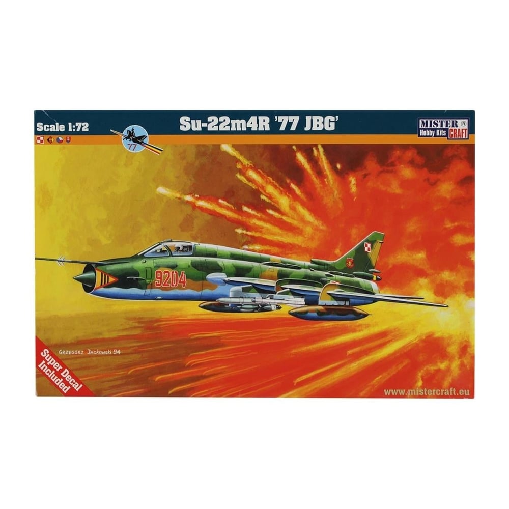 Mistercraft D012 1/72 Ölçek, Su-22M4R77 JBG Savaş Uçağı, Plastik Model kiti