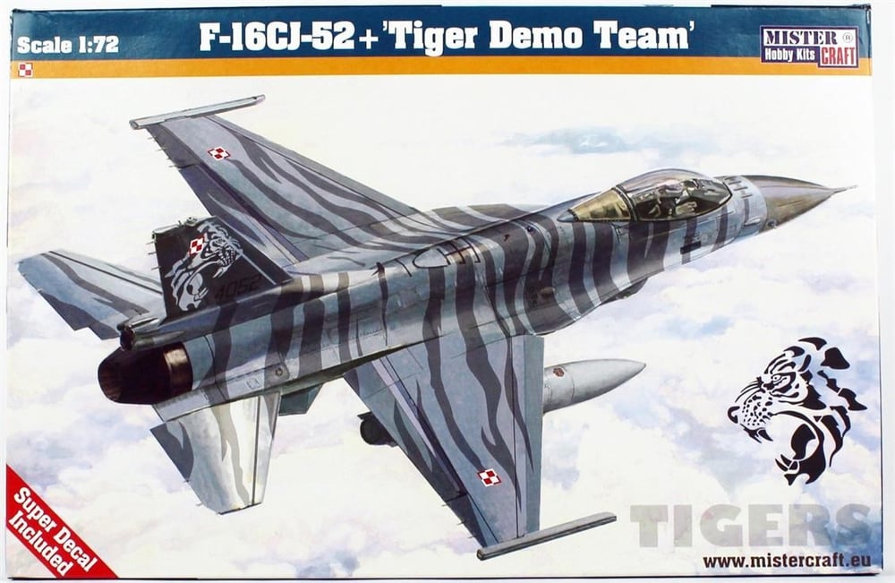 Mistercraft D115 1/72 F-16CJ-52+ (Kaplan Takımı) Savaş Uçağı Plastik Model Kiti