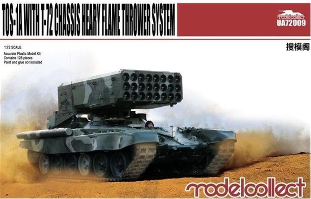 Model Collect UA72009 1/72 Ölçek, TOS-1A Heavy Flame Thrower System W/T