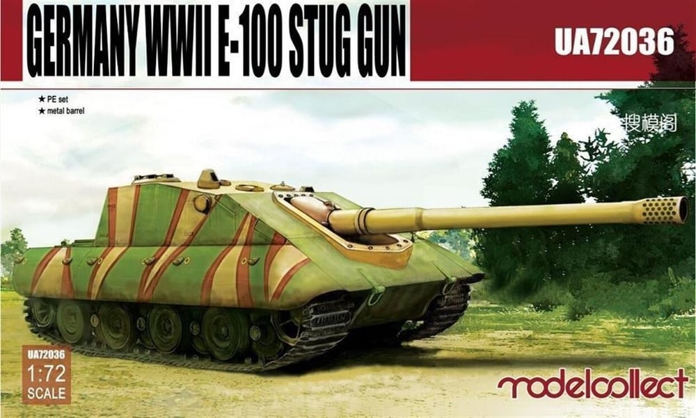 Model Collect UA72036 1/72 Ölçek, Germany WWII E-100 Supper Heavy Jagdp