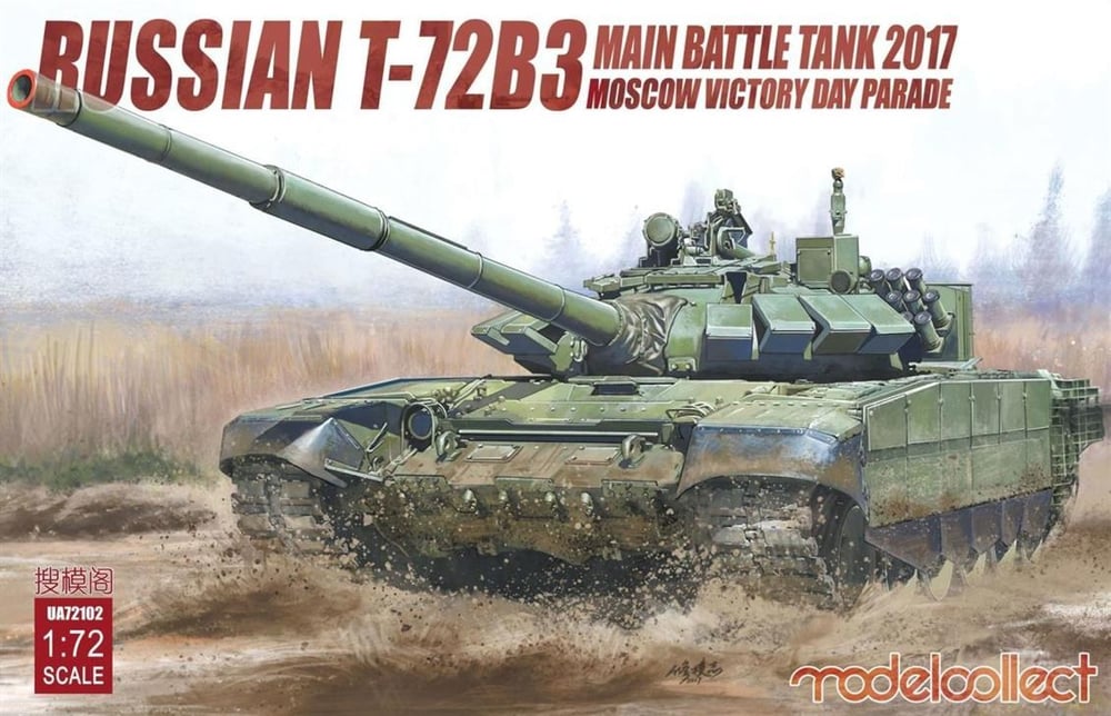 Model Collect UA72102 1/72 Ölçek, Russian T-72B3 Main Battle Tank 2017