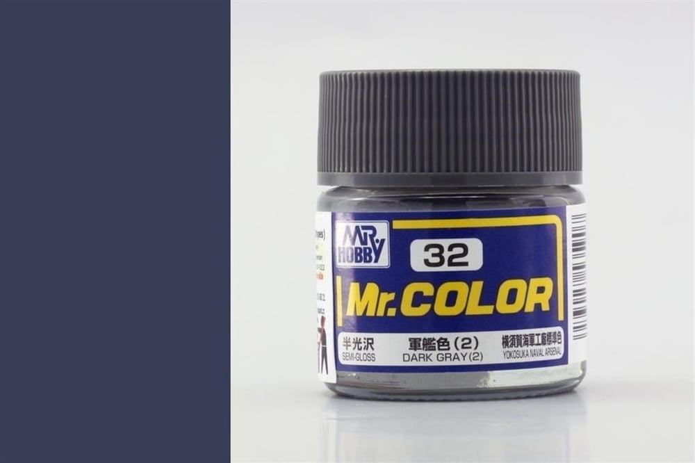 Mr.Hobby C-032 10 ml. Dark Gray (2), Mr.Color Serisi Model Boyası