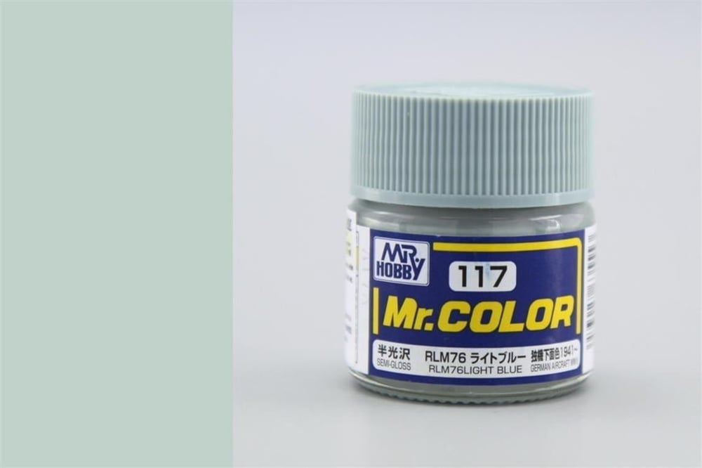 Mr.Hobby C-117 10 ml. RLM76 Light Blue, Mr.Color Serisi Model Boyası