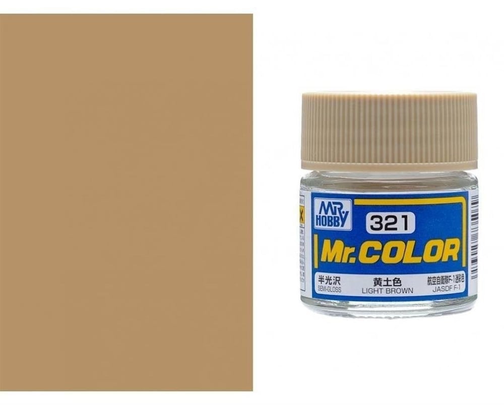 Mr.Hobby C-321 10 ml. Light Brown, Mr.Color Serisi Model Boyası