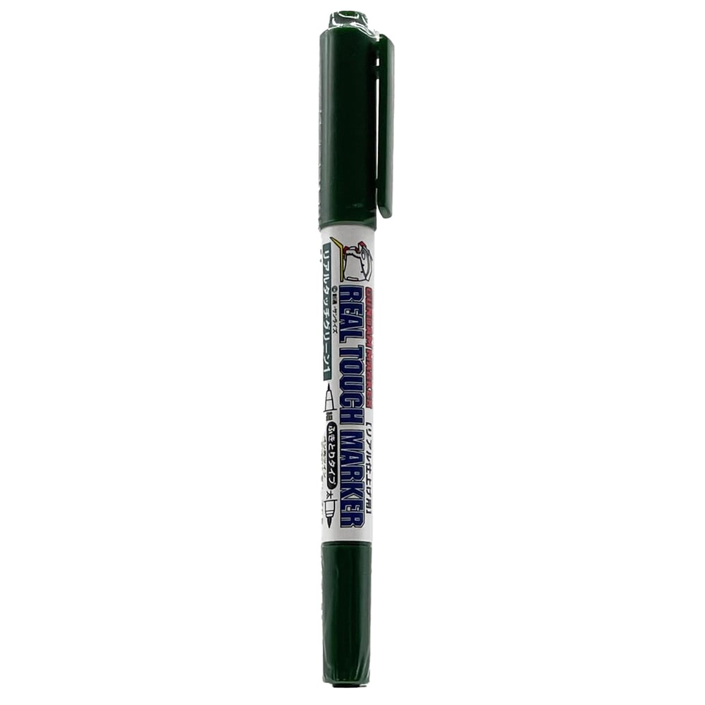 Mr.Hobby GM-408 Real Touch Green 1, İnce ve Kalın uclu Gölgelendirme Marker Kalemi