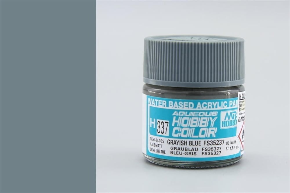 Mr.Hobby H-337 10 ml. Grayish Blue FS35237, Aqueous Serisi Model Boyası