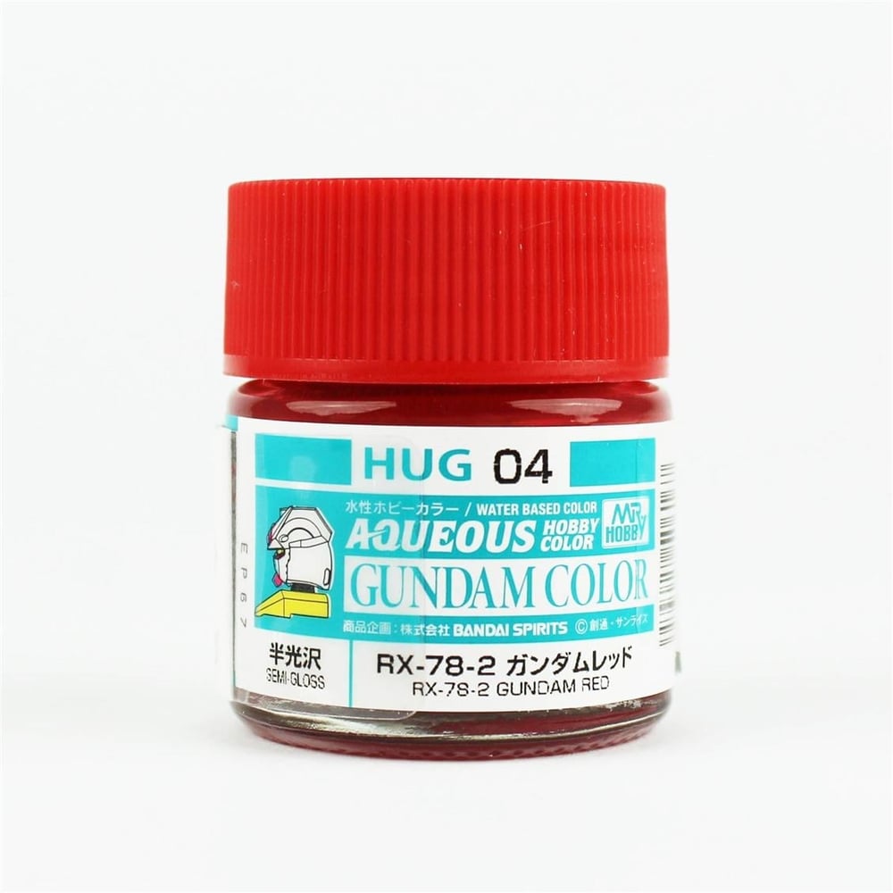 Mr.Hobby HUG-04 10 ml. RX78-2 Gundam Red, Aqueous Gundam Serisi Model Boyası