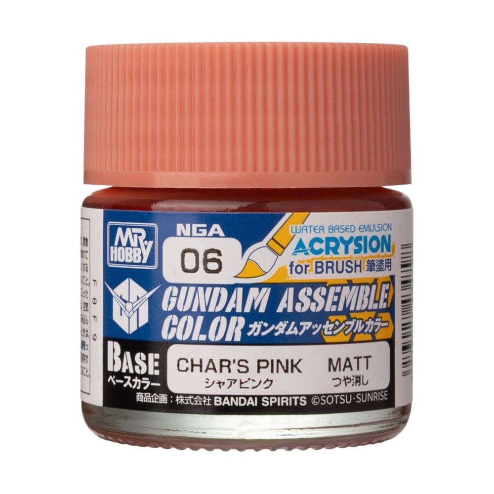 Mr.Hobby NGA-06 10 ml. Char's Pink, Gundam Assemble, Acrysion Serisi Model Boyası
