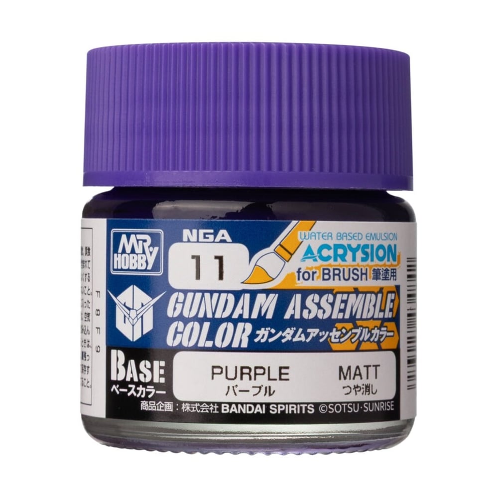 Mr.Hobby NGA-11 10 ml. Purple, Gundam Assemble, Acrysion Serisi Model Boyası