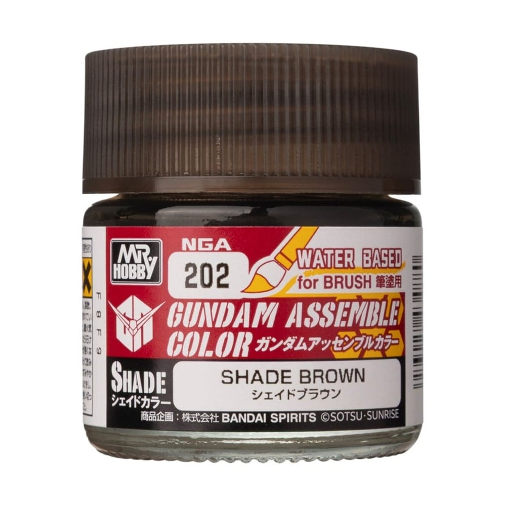 Mr.Hobby NGA-202 10 ml. Shade Brown, Gundam Assemble, Acrysion Serisi Model Boyası