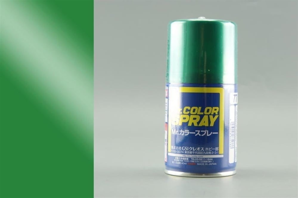 Mr.Hobby S-077 100 ml. Metallic Green, Sprey Model Boyası