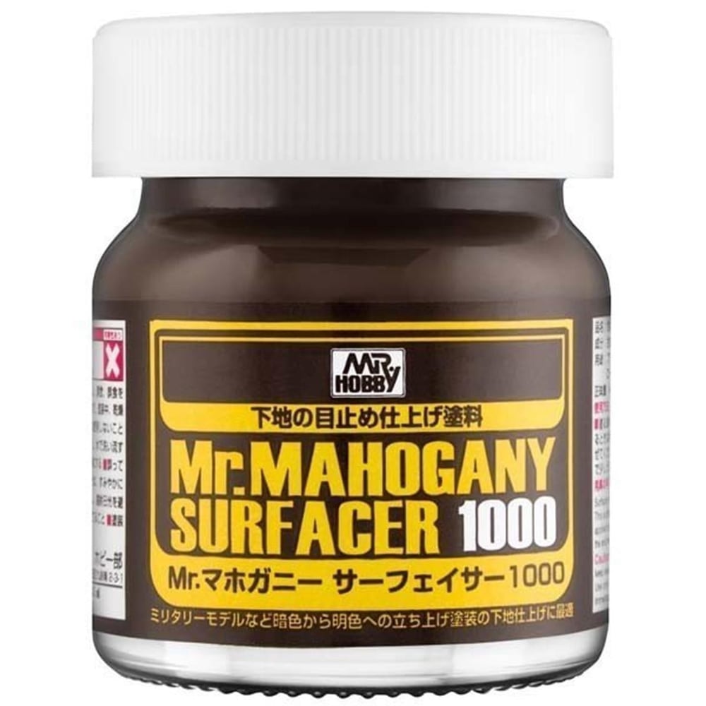 Mr.Hobby SF-290 40 ml. Mr.Finishing Surfacer 1000, Mahogany Astar Model Boyası