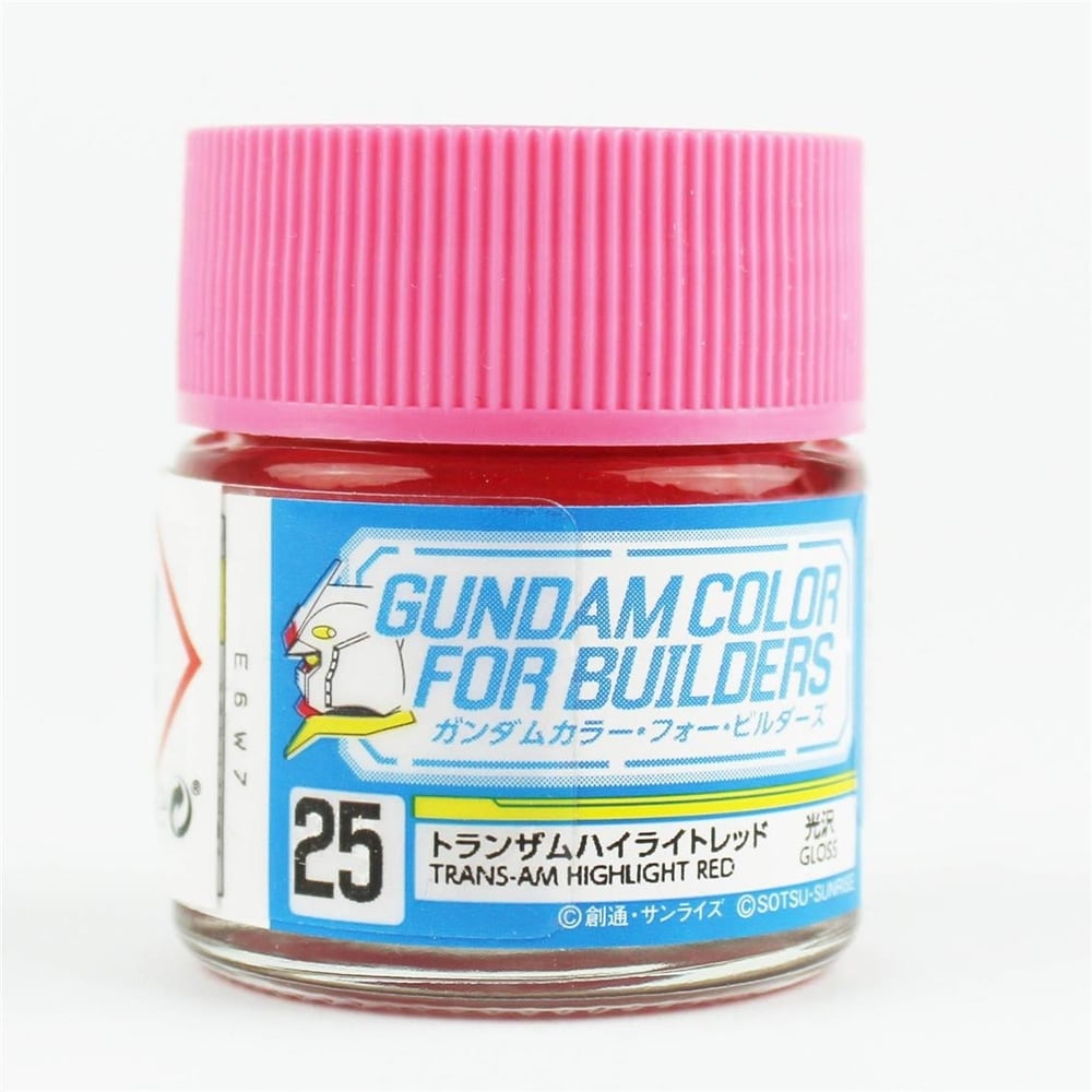 Mr.Hobby UG-25 10 ml. Transam Highlight Red, Gundam Color For Builders Serisi Model Boyası