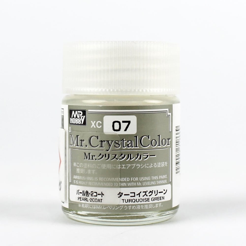 Mr.Hobby XC-07 18 ml. Turquoise Green, Mr.Crystal Color Serisi Model Boyası